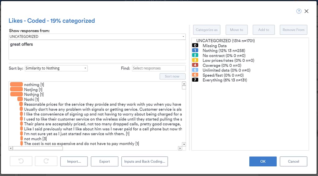 shows similarity to search results