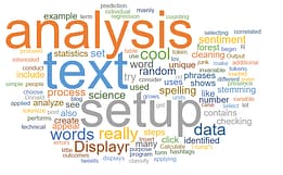 Sentiment analysis word cloud