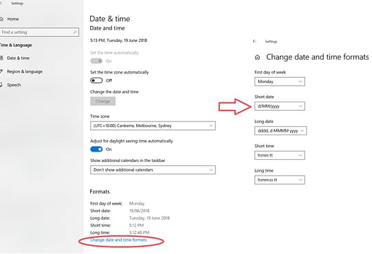 Excel change dates and times