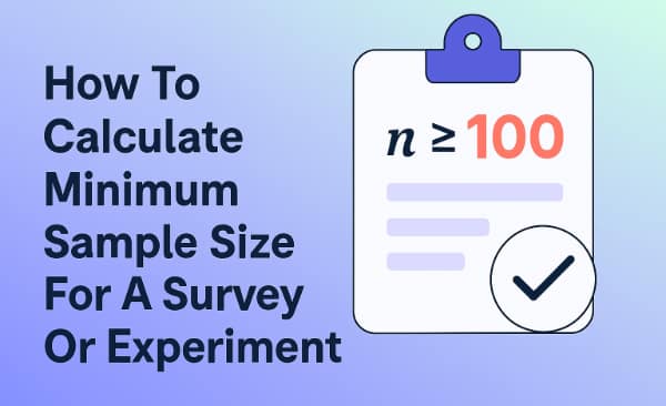 how to calculate minimum sample size