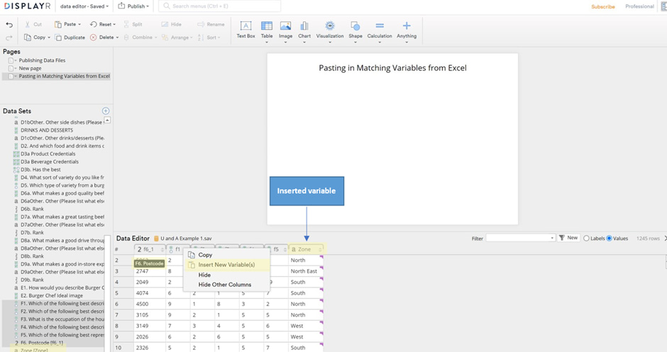 Date editor insertion