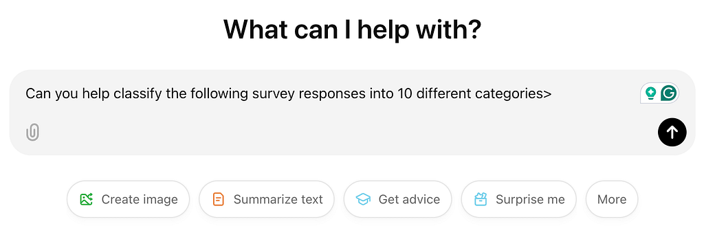 Image of ChatGPT for market research prompt