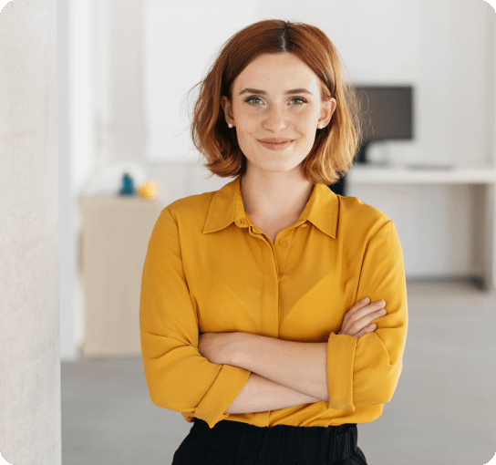 Illustration of happy client