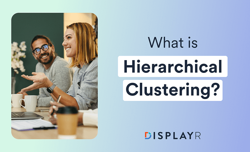 Image showing co-workers and the text 'What is Hierarchical Clustering'